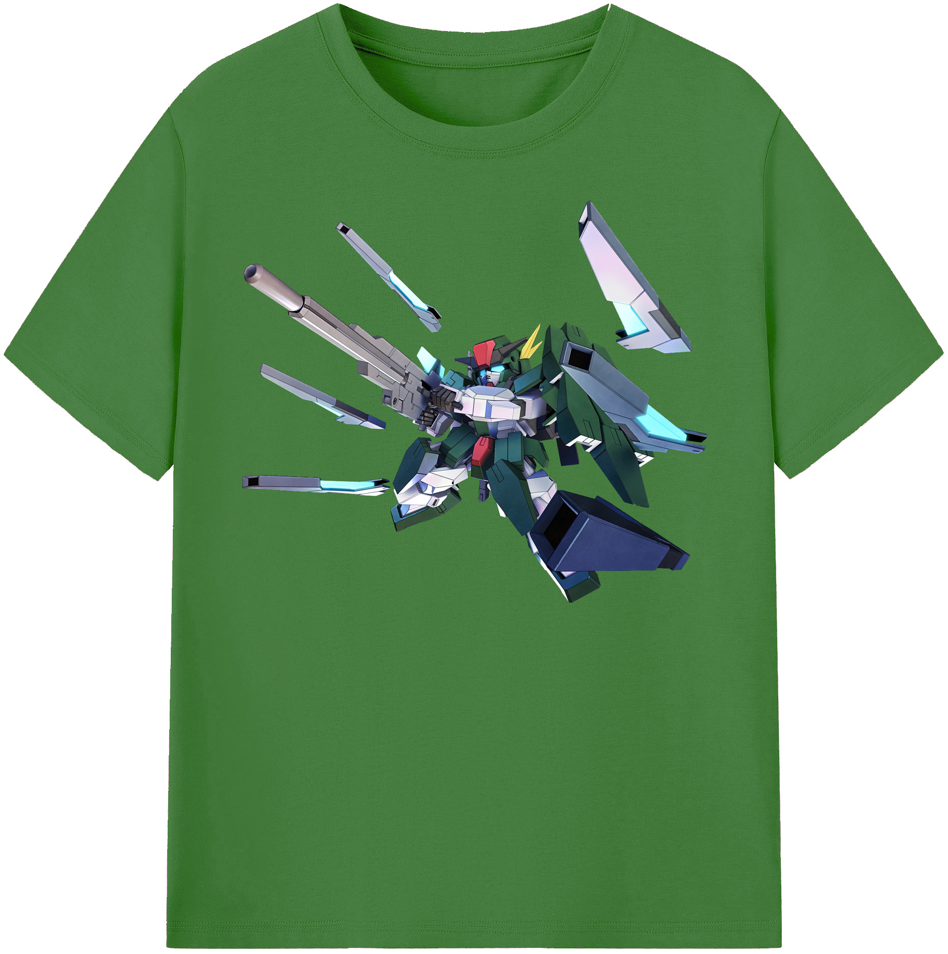 （画像用） 機動戦士ガンダム Mobile Suit Gundam レディースカジュアルプリントTシャツ（綿100％）